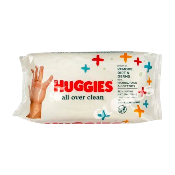 Салфетки влажн Huggies OverClean 56шт