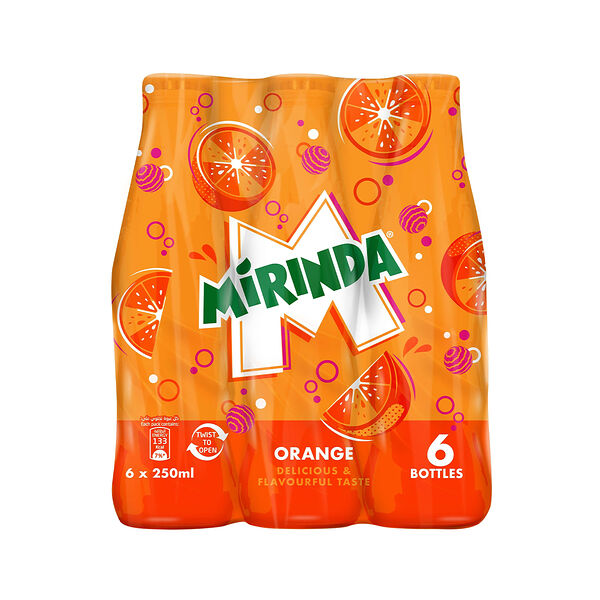 Mirinda Orange Glass (250 Ml X6)