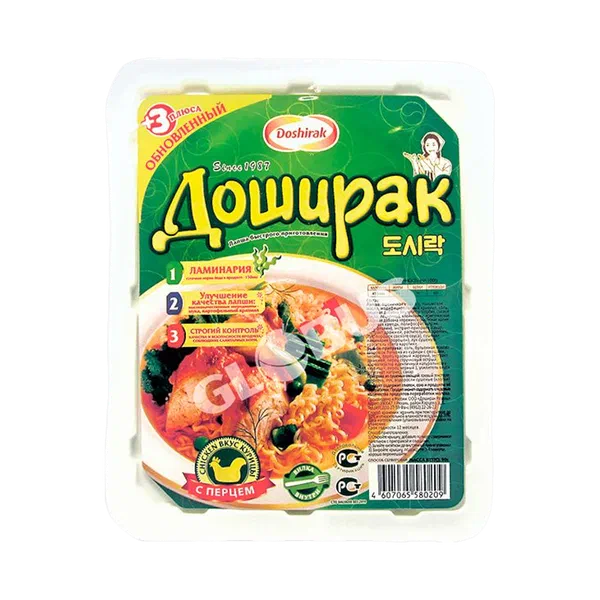 Вермишель б/п Доширак кур и перец 90г чашка