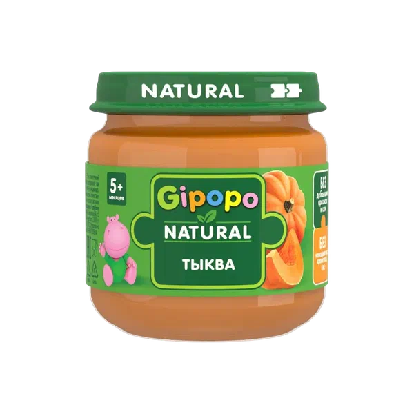 Пюре дет. Gipopo овощн. тыква 80г ст/б