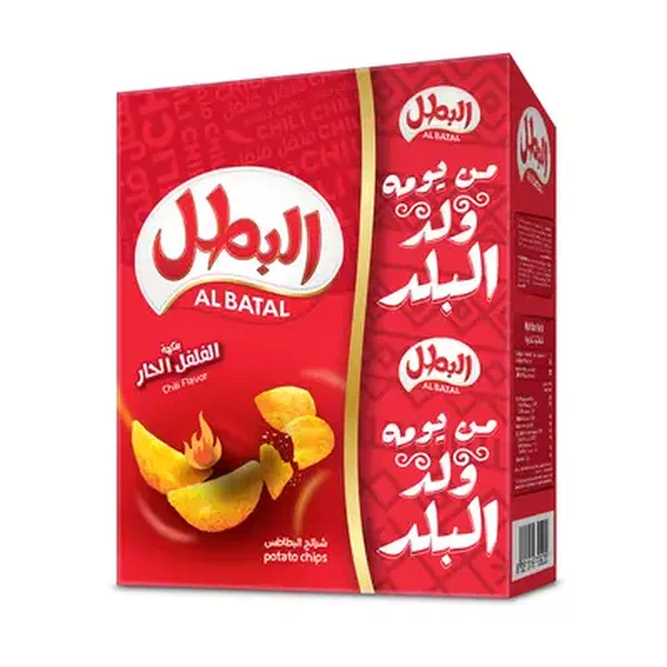 AL BATAL CHILI FLAVORED SPICY POTATO CHIPS 12-PACK