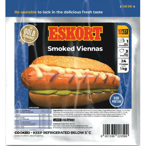Eskort Viennas Smoked 125g