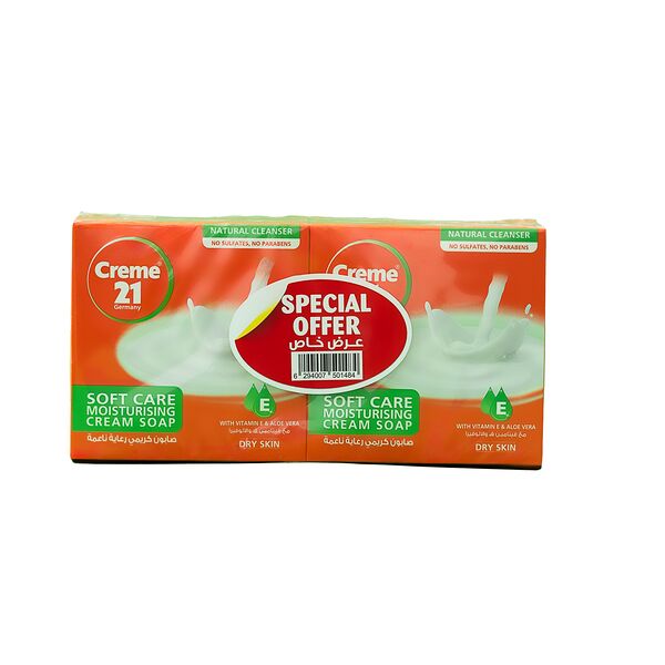 Creme21 Soft Care Moisturisng Cream Soap4X125Gm Sp