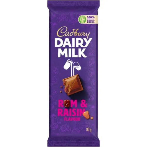 Cadbury Rum & Raisin 80g