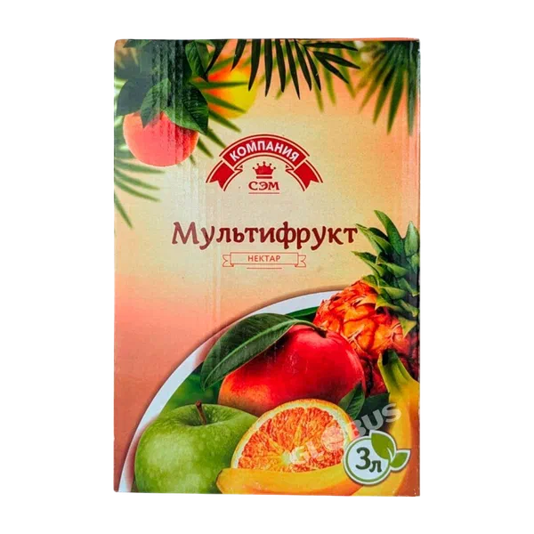 Сок СЭМ мультифрукт 3л т/п Кыргызстан 3