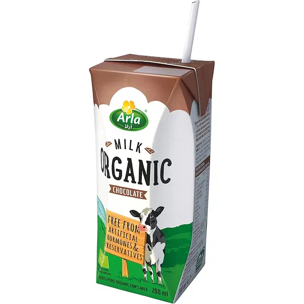ARLA ORGANIC CHOCOLATE FLAVORED FRESH MILK 200ML
