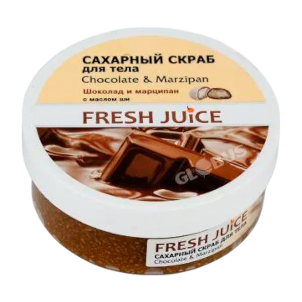Скраб д/тела Fresh Juice Chocolate&Marzipan сахарн 225мл
