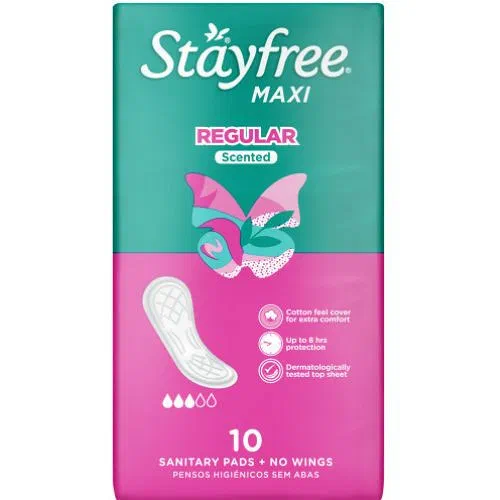 Stayfree No Wings Reg Scented 10s Pink