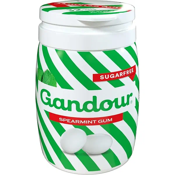 GANDOUR SF SPEARMINT GUM 32PCS - SUGAR-FREE SPEARMINT GUM PELLETS