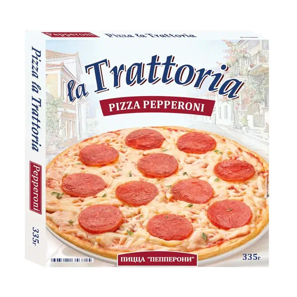 Пицца La Trattoria пепперони заморож. 335г РЦ