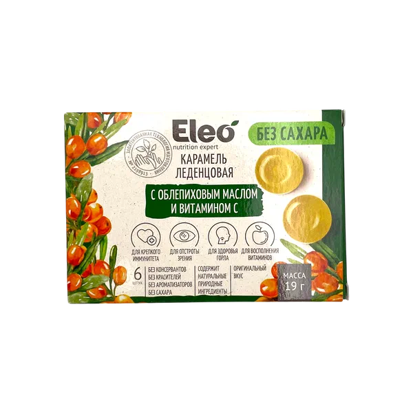 Леденцы ELEO облеп. масло/витамин С 19г НВ