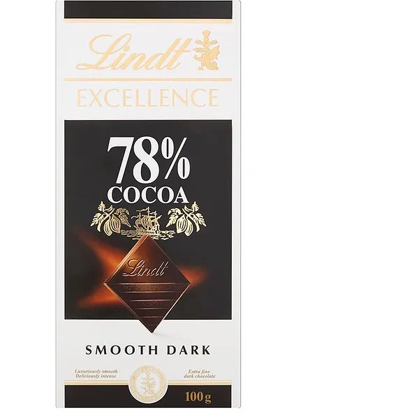 LINDT EX/D-CHOCO 78%COCOA 100G - EXCELLENCE 78% DARK CHOCOLATE TABLET