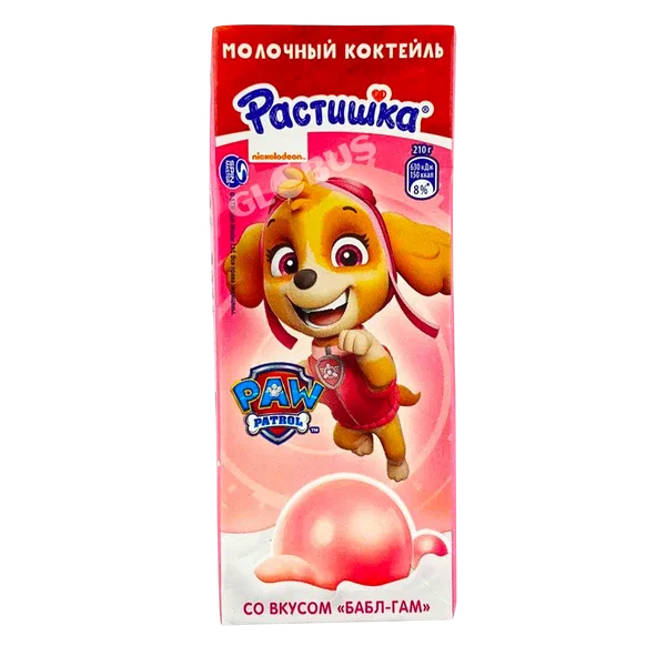 Коктейль Растишка мол бабл гам 2% 210г