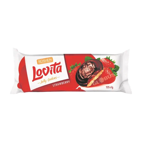 Печенье Roshen Lovita Jelly cookies сдобн. клубн 135г