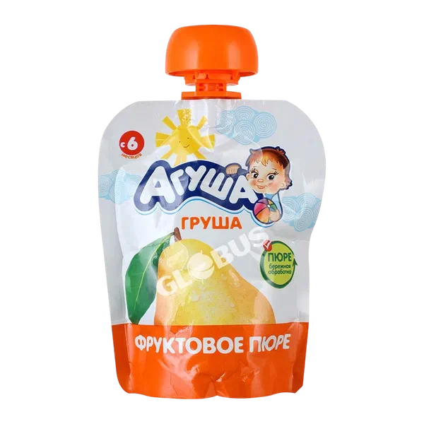 Пюре дет. Агуша фрукт.груша с 6мес 90г д/п ВБД