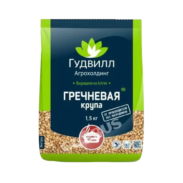 Гречка Гудвилл ядрица 1,5кг