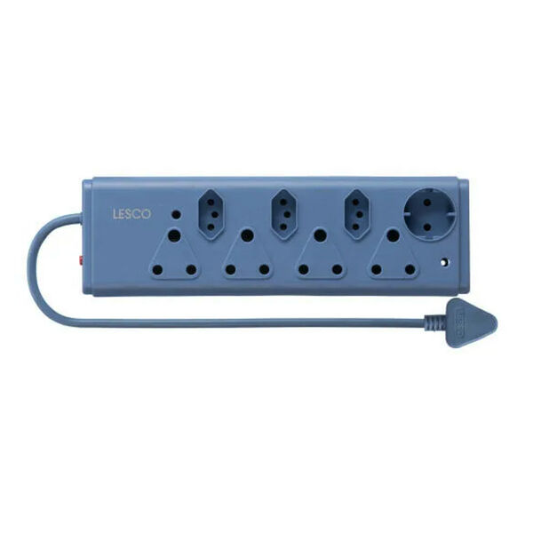 8 way Multi Plug 4X16A + 3XEuro + 1Sch Blue