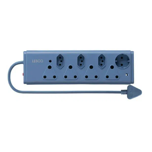 8 way Multi Plug 4X16A + 3XEuro + 1Sch Blue