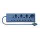 8 way Multi Plug 4X16A + 3XEuro + 1Sch Blue