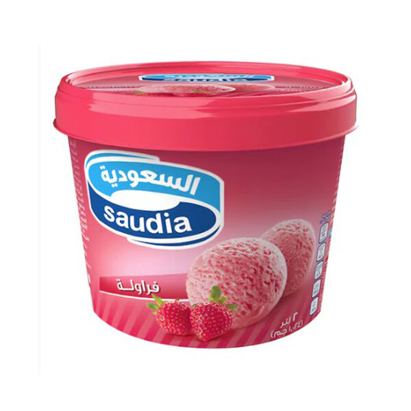 Saudia Strawberry Ice Cream 2L