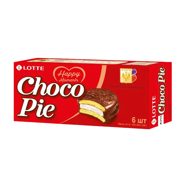 Печенье Lotte Choco pie 6шт 168г