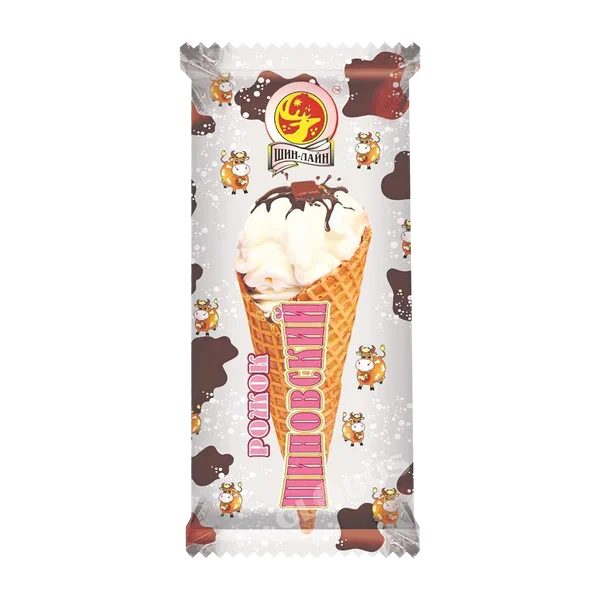 Мороженое Шин Лайн Рожок Шиновский сливки шоколад 115г ЗМЖ