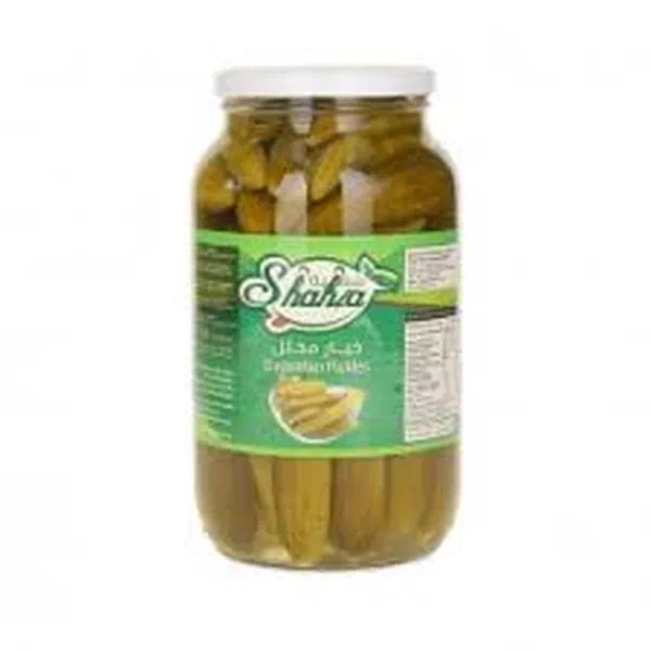 SHAHIA TRADITIONAL SLICED CUCUMBER PICKLES EXTRA TANGY 450G