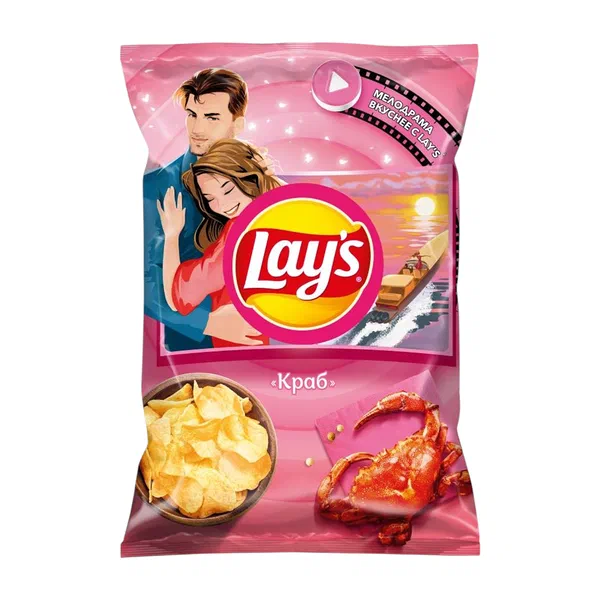 Lay's краб чипсылары 225г п/п
