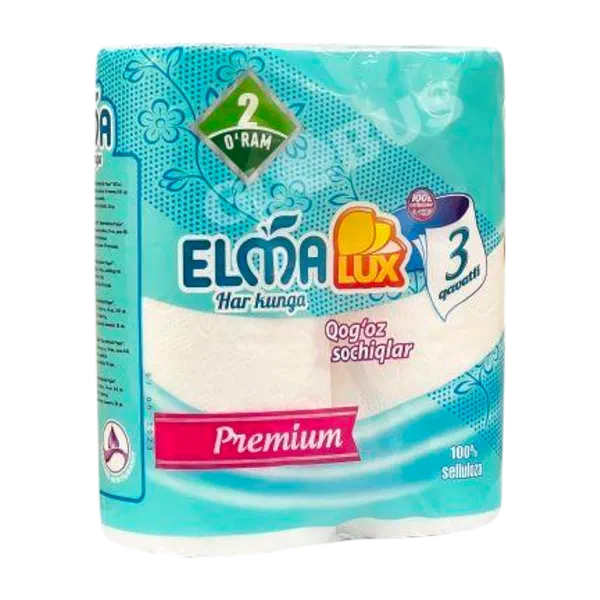 Полотенце Elma Люкс бумаж 3сл 2шт