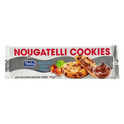 Merba Nougatelli Cookies 175g
