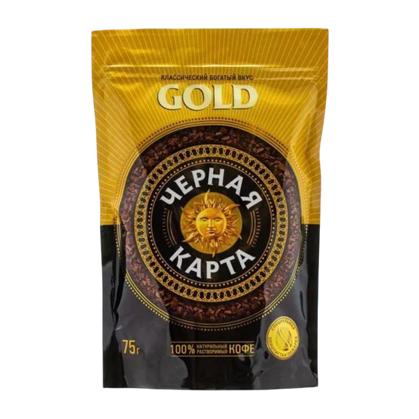 Кофе Черная Карта Gold 75г д/п