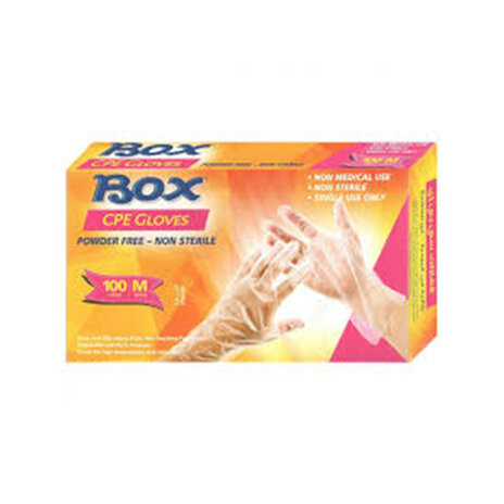 Box Cpe Gloves Powder Free (M)