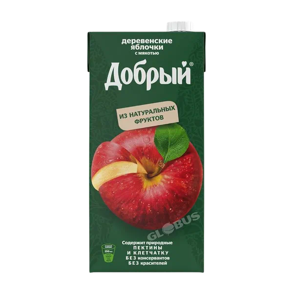 Нектар Добрый Деревенские яблочки 2л т/п Россия 6