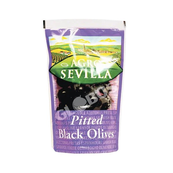 Маслины Agro Sevilla конс чер.б/к 75г д/п
