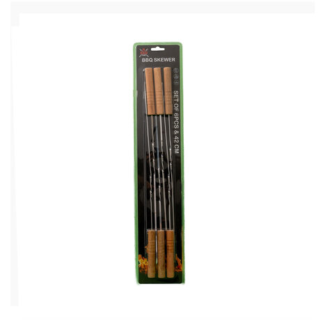 T-Corner Bbq Skewer  Set 420X4X1.8Mm Twist Flat
