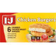I&j - Frozen Crumbed Chicken Breast Burger Patties 400g