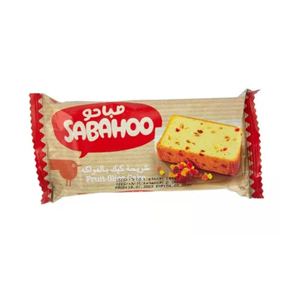 SABAHOO BAKERY MIXED FRUIT INFUSED SLICE CAKE 90G