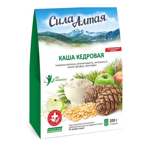 Каша Сила Алтая Специалист кедров. 200г НВ