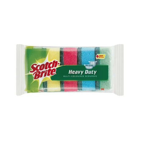 Scotch-brite Muliti Colour Scourers 5s