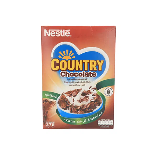 NESTLE COUNTRY CHOCO GLUTEN-FREE CHOCOLATE CORN FLAKES 375G