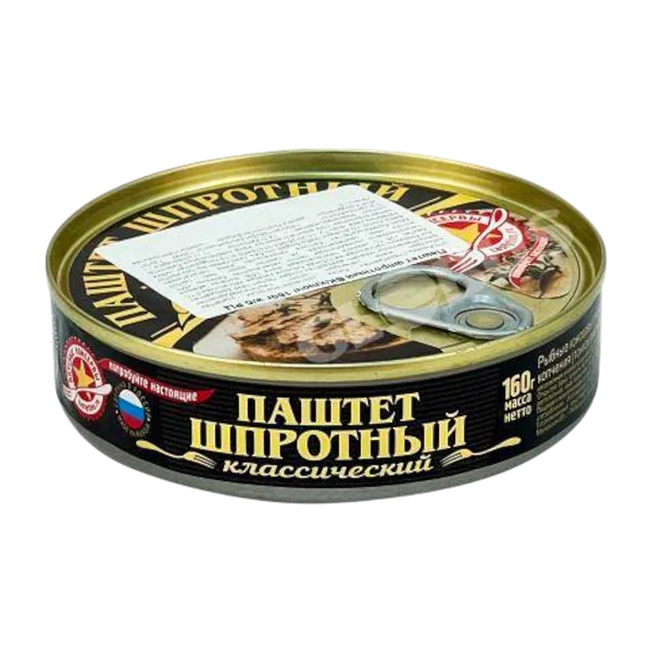 Паштет шпротный ВК/ключ/ 160г ж/б РЦ