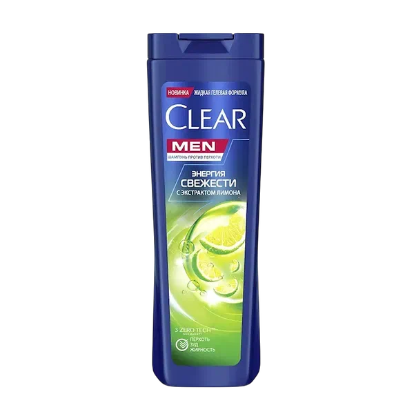 Шампунь UN Clear Men энергия свежести 380мл