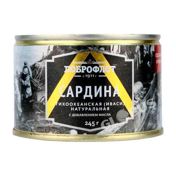 Сардина Доброфлот иваси в масле 245г ж/б