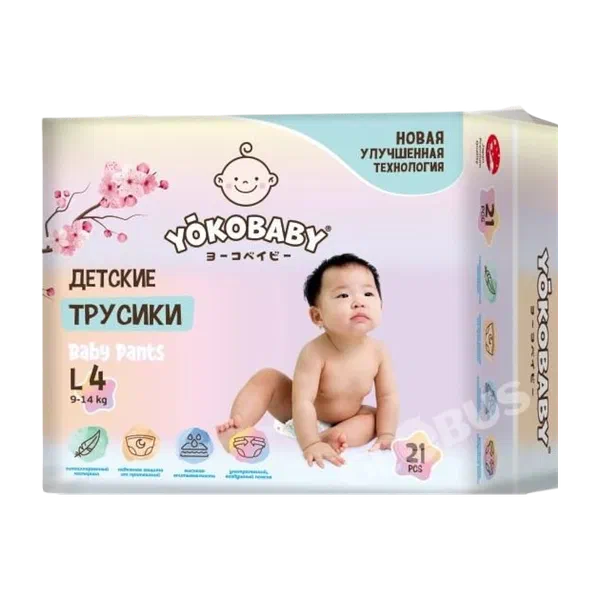 Трусики Yokobaby L №4 Mini 21 шт