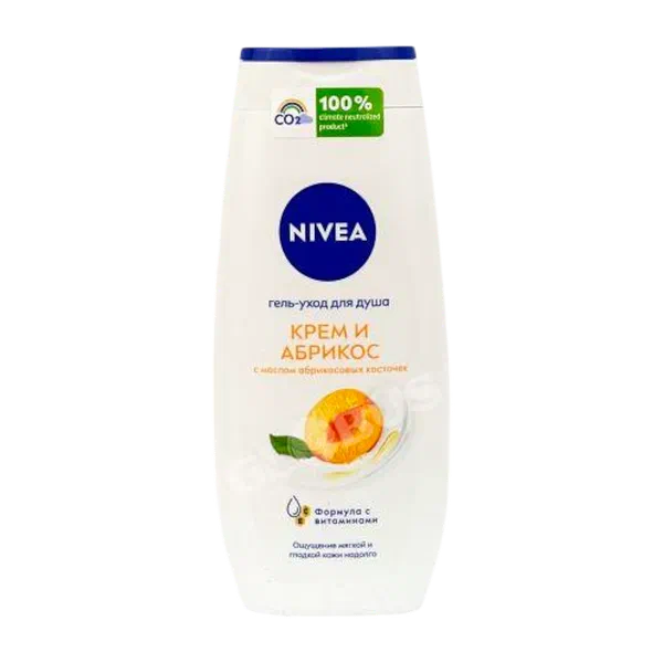 Nivea Молоко и абрикос душ гель-креми 250мл