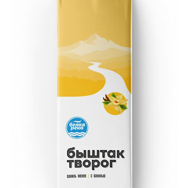 Творожок Белая река с ванилью 25% 450г ЗМЖ