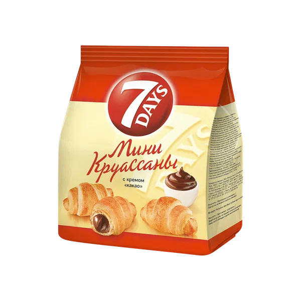Круассаны 7 days с кремом какао 200г