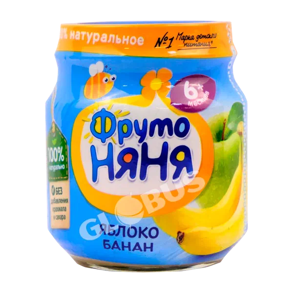 Фруто Няня алма/банан балдар маңызы 100г ст/б