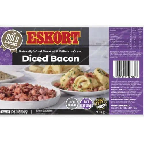 Eskort Wood Smoked Diced Bacon 200g