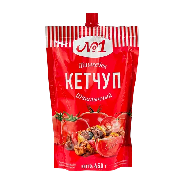 Кетчуп №1 шашлычный 450г д/п PL1
